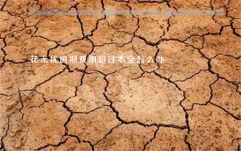 花无忧逾期费用超过本金怎么办 花无忧逾期费用超过本金怎么办