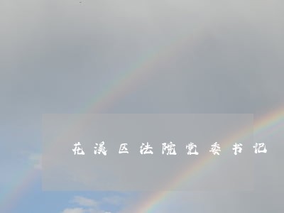 花溪区法院党委书记 花溪区法院党委书记
