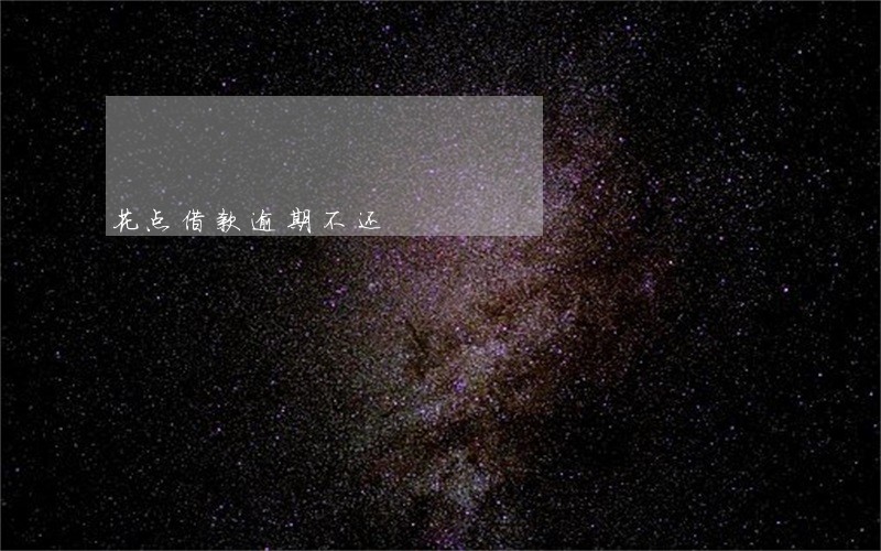 花点借款逾期不还