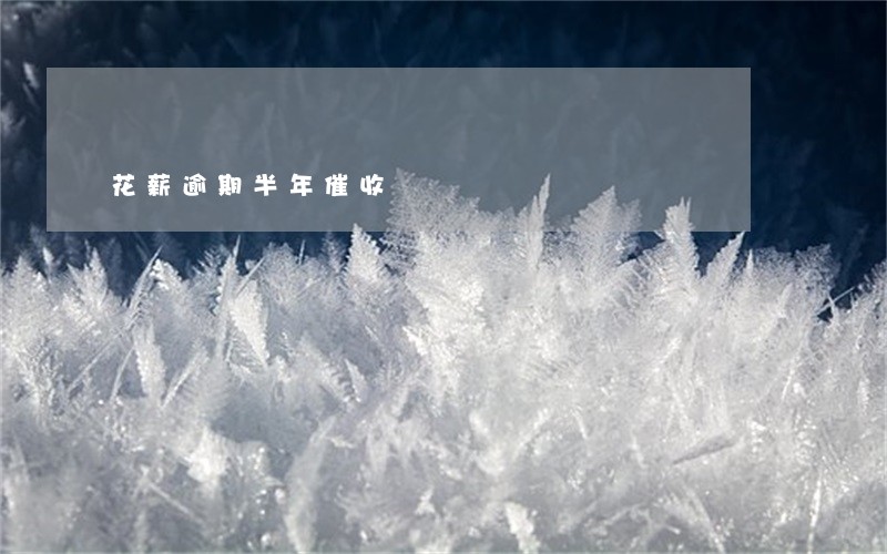 花薪逾期半年催收 花薪逾期半年催收