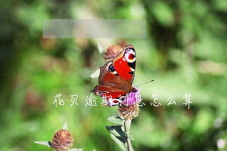 花贝逾期利息怎么算 花贝逾期利息怎么算