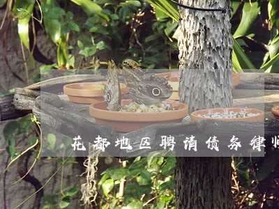 花都地区聘请债务律师推荐 花都地区聘请债务律师推荐
