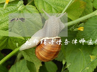 花都聘请债务律师法律咨询 花都聘请债务律师法律咨询