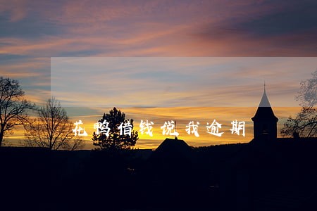 花鸭借钱说我逾期 花鸭借钱说我逾期