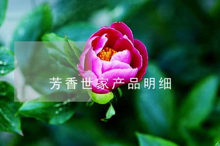 芳香世家产品明细