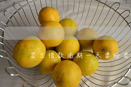 芸豆借款逾期一天要给老家发文件 芸豆借款逾期一天要给老家发文件