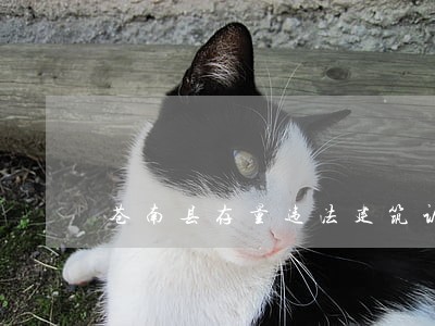 苍南县存量违法建筑认定 苍南县存量违法建筑认定