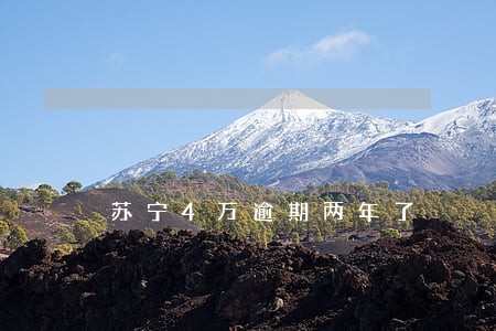 苏宁4万逾期两年了 苏宁4万逾期两年了