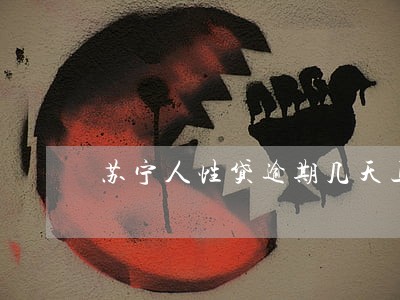 苏宁人性贷逾期几天上征信 苏宁人性贷逾期几天上征信