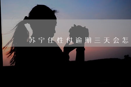 苏宁任性付逾期三天会怎么样 苏宁任性付逾期三天会怎么样