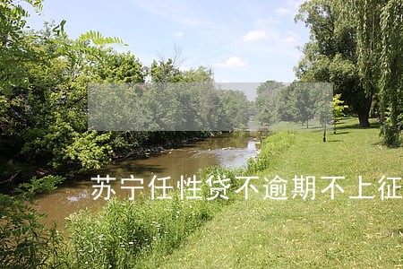 苏宁任性贷不逾期不上征信 苏宁任性贷不逾期不上征信