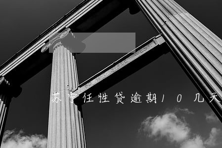 苏宁任性贷逾期10几天 苏宁任性贷逾期10几天