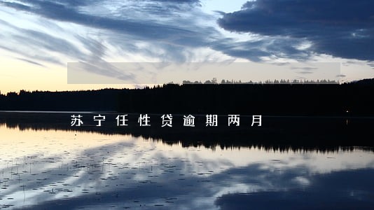 苏宁任性贷逾期两月 苏宁任性贷逾期两月