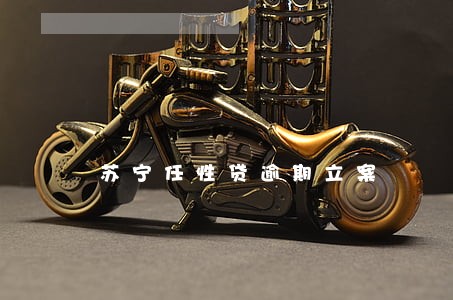 苏宁任性贷逾期立案 苏宁任性贷逾期立案