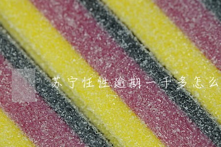 苏宁任性逾期一千多怎么办 苏宁任性逾期一千多怎么办