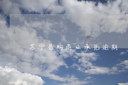 苏宁易购商业承兑逾期 苏宁易购商业承兑逾期
