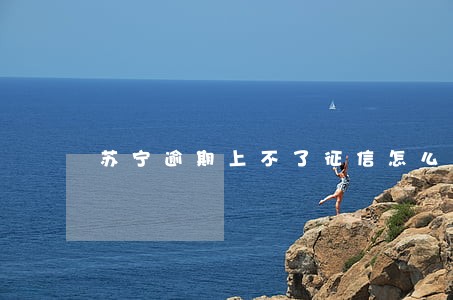 苏宁逾期上不了征信怎么办 苏宁逾期上不了征信怎么办