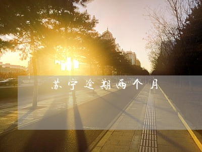 苏宁逾期两个月 苏宁逾期两个月
