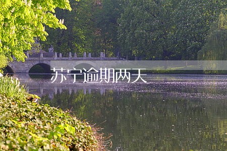 苏宁逾期两天 苏宁逾期两天