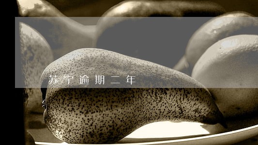 苏宁逾期二年 苏宁逾期二年