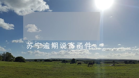 苏宁逾期说寄函件 苏宁逾期说寄函件