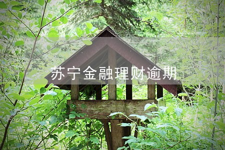 苏宁金融理财逾期 苏宁金融理财逾期