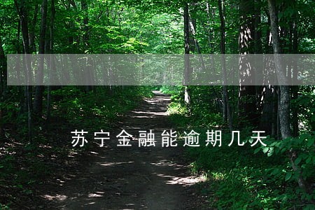 苏宁金融能逾期几天 苏宁金融能逾期几天