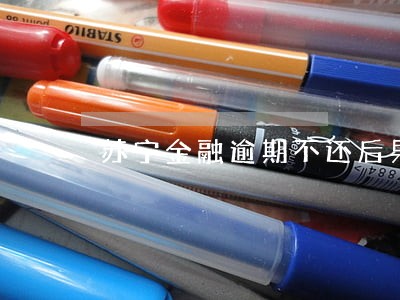 苏宁金融逾期不还后果 苏宁金融逾期不还后果