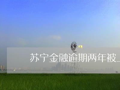 苏宁金融逾期两年被上门 苏宁金融逾期两年被上门