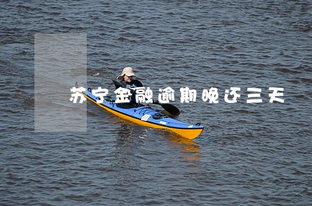 苏宁金融逾期晚还三天 苏宁金融逾期晚还三天