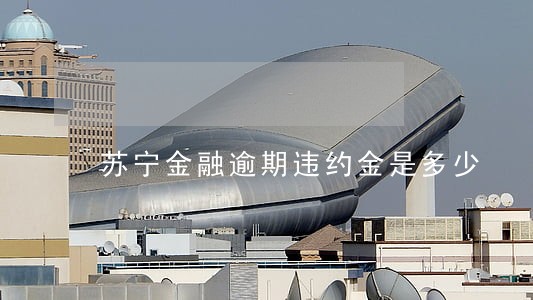 苏宁金融逾期违约金是多少 苏宁金融逾期违约金是多少
