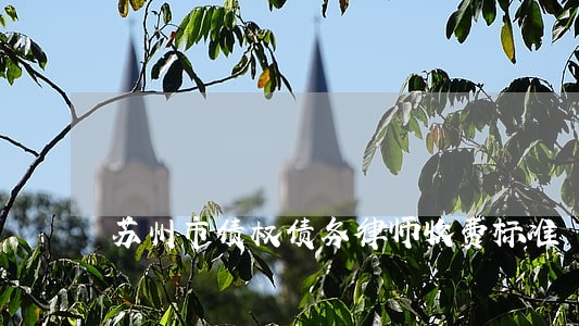 苏州市债权债务律师收费标准 苏州市债权债务律师收费标准