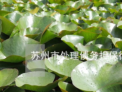苏州市处理债务担保律师 苏州市处理债务担保律师