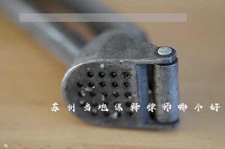 苏州当地保释律师哪个好