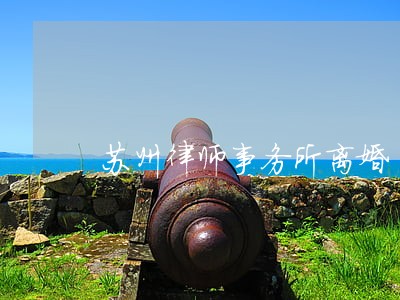 苏州律师事务所离婚 苏州律师事务所离婚