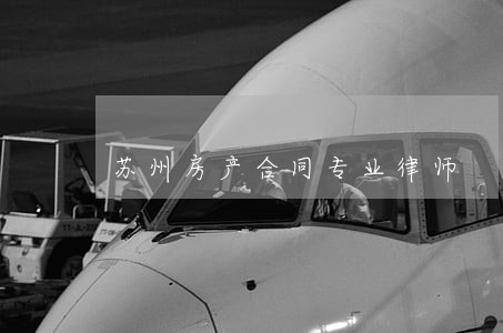 苏州房产合同专业律师