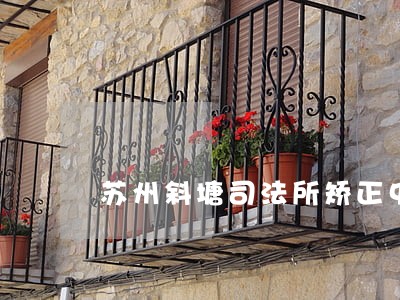苏州斜塘司法所矫正中心 苏州斜塘司法所矫正中心