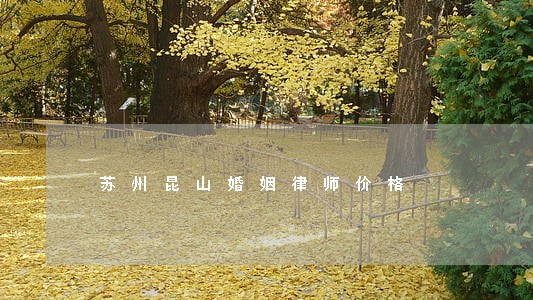 苏州昆山婚姻律师价格 苏州昆山婚姻律师价格