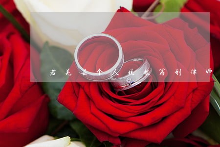 若羌县个人税收筹划律师 若羌县个人税收筹划律师