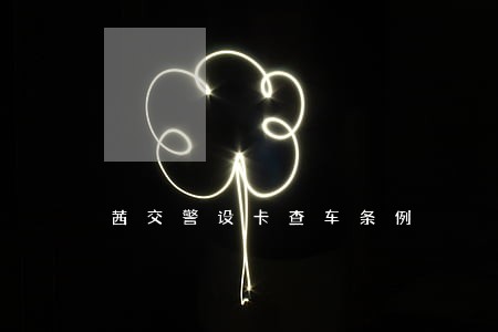 茜交警设卡查车条例