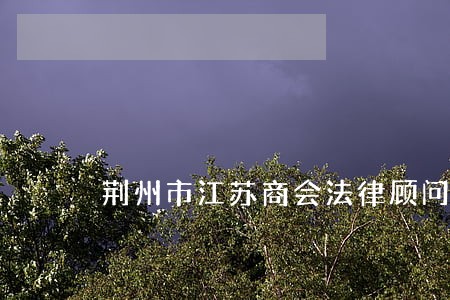 荆州市江苏商会法律顾问 荆州市江苏商会法律顾问