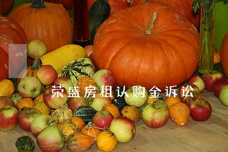 荣盛房租认购金诉讼 荣盛房租认购金诉讼