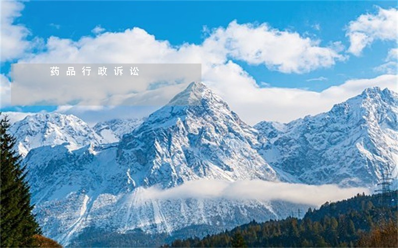 药品行政诉讼 药品行政诉讼