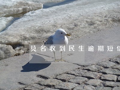 莫名收到民生逾期短信