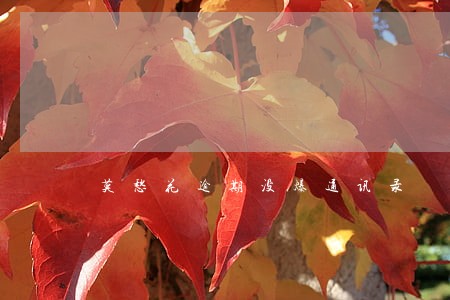 莫愁花逾期没爆通讯录 莫愁花逾期没爆通讯录