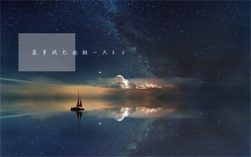 菠萝钱包逾期一天80