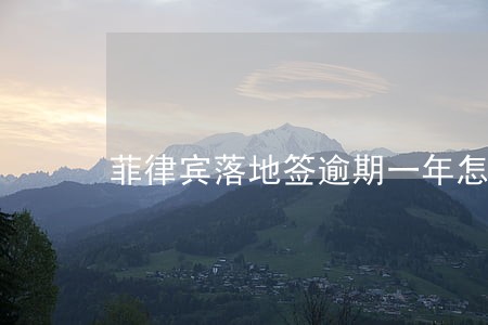 菲律宾落地签逾期一年怎么办免签 菲律宾落地签逾期一年怎么办免签