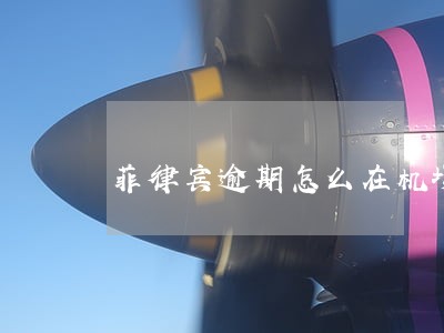 菲律宾逾期怎么在机场交罚款 菲律宾逾期怎么在机场交罚款