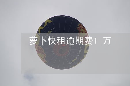 萝卜快租逾期费1万 萝卜快租逾期费1万