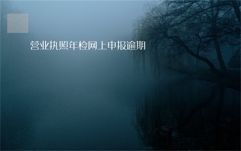 营业执照年检网上申报逾期 营业执照年检网上申报逾期